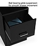 Staples 2-Drawer Vertical File Cabinet, Letter Size, Lockable, 24.1"H x 14.3"W x 18"D, Black (ST52149-CC)~#|#~s1212845_sc7