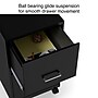 Staples 2-Drawer Mobile Vertical File Cabinet, Letter Size, Lockable, 26.3"H x 14.3"W x 18.9"D, Black (ST52145-CC)~#|#~s1212854_sc7