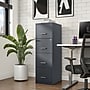 Staples 4-Drawer Vertical File Cabinet, Letter Size, Lockable, 45.8"H x 14.3"W x 18.9"D, Charcoal (ST52148-CC)~#|#~s1212855_sc7