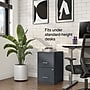 Staples Light Duty 2-Drawer Mobile Vertical File Cabinet, Letter Size, Lockable, 24.1"H x 14.3"W x 18"D, Charcoal (ST52143-CC)~#|#~s1212860_sc7