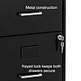 Staples 2-Drawer Light Duty Vertical File Cabinet, Locking, Letter, Black, 18"D (52142)~#|#~s1212870_sc7