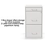 Staples 3-Drawer Mobile Vertical File Cabinet, Letter Size, Lockable, 26.9"H x 14.3"W x 18.9"D, White (ST52144-CC)~#|#~s1212883_sc7