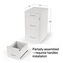 Staples 3-Drawer Mobile Vertical File Cabinet, Letter Size, Lockable, 26.9"H x 14.3"W x 18.9"D, White (ST52144-CC)~#|#~s1212889_sc7
