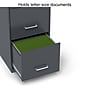 Staples 3-Drawer Mobile Vertical File Cabinet, Letter Size, Lockable, 26.8"H x 14.3"W x 18.9"D, Charcoal (ST52154-CC)~#|#~s1212890_sc7