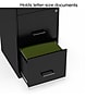 Staples 3-Drawer Vertical File Cabinet, Letter Size, Lockable, 34.9"H x 14.3"W x 18.9"D, Black (ST52151-CC)~#|#~s1212896_sc7