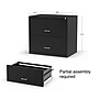Staples 2-Drawer Lateral File Cabinet, Letter/Legal Size, Lockable, 27.3"H x 29.8"W x 20.6"D, Black (ST52141-CC)~#|#~s1212899_sc7