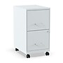 Staples 2-Drawer Mobile Vertical File Cabinet, Letter Size, Lockable, 26.3"H x 14.3"W x 18.9"D, Gray (ST60053-CC)~#|#~s1212904_sc7