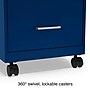 Staples 2-Drawer Mobile Vertical File Cabinet, Letter Size, Lockable, 26.3"H x 14.3"W x 18.9"D, Blue (ST60052-CC)~#|#~s1212905_sc7