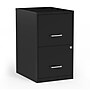 Staples 2-Drawer Vertical File Cabinet, Letter Size, Lockable, 24.1"H x 14.3"W x 18"D, Black (ST52149-CC)~#|#~s1212908_sc7