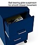 Staples 2-Drawer Mobile Vertical File Cabinet, Letter Size, Lockable, 26.3"H x 14.3"W x 18.9"D, Blue (ST60052-CC)~#|#~s1212910_sc7