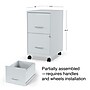 Staples 2-Drawer Mobile Vertical File Cabinet, Letter Size, Lockable, 26.3"H x 14.3"W x 18.9"D, Gray (ST60053-CC)~#|#~s1212911_sc7