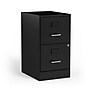 Staples 2-Drawer Light Duty Vertical File Cabinet, Locking, Letter, Black, 18"D (52142)~#|#~s1212916_sc7