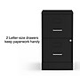 Staples 2-Drawer Light Duty Vertical File Cabinet, Locking, Letter, Black, 18"D (52142)~#|#~s1212917_sc7