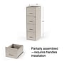 Staples 4-Drawer Light Duty Vertical File Cabinet, Locking, Letter, Putty, 18"D (52147)~#|#~s1212922_sc7