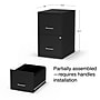 Staples 2-Drawer Vertical File Cabinet, Letter Size, Lockable, 24.1"H x 14.3"W x 18"D, Black (ST52149-CC)~#|#~s1212923_sc7