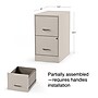 Staples 2-Drawer Light Duty Vertical File Cabinet, Locking, Letter, Putty, 22"D (52146)~#|#~s1212927_sc7