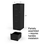 Staples 4-Drawer Vertical File Cabinet, Letter Size, Lockable, 45.8"H x 14.3"W x 18.9"D, Black (ST52152-CC)~#|#~s1212931_sc7