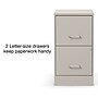 Staples 2-Drawer Light Duty Vertical File Cabinet, Locking, Letter, Putty, 22"D (52146)~#|#~s1212932_sc7