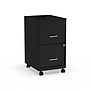 Staples 2-Drawer Mobile Vertical File Cabinet, Letter Size, Lockable, 26.3"H x 14.3"W x 18.9"D, Black (ST52145-CC)~#|#~s1212933_sc7