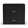 Staples 2-Drawer Lateral File Cabinet, Letter/Legal Size, Lockable, 27.3"H x 29.8"W x 20.6"D, Black (ST52141-CC)~#|#~s1212940_sc7