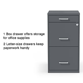 Bisley 15 D Vertical 6 Drawer Under Desk File Cabinet White - Office Depot
