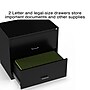 Staples 2-Drawer Lateral File Cabinet, Letter/Legal Size, Lockable, 27.3"H x 29.8"W x 20.6"D, Black (ST52141-CC)~#|#~s1212944_sc7