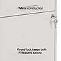 Staples 3-Drawer Mobile Vertical File Cabinet, Letter Size, Lockable, 26.9"H x 14.3"W x 18.9"D, White (ST52144-CC)~#|#~s1212945_sc7