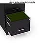 Staples 3-Drawer Mobile Vertical File Cabinet, Letter Size, Lockable, 25.7"H x 14.3"W x 19.9"D, Black (ST52156-CC)~#|#~s1212947_sc7