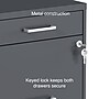 Staples 3-Drawer Mobile Vertical File Cabinet, Letter Size, Lockable, 26.8"H x 14.3"W x 18.9"D, Charcoal (ST52154-CC)~#|#~s1212953_sc7