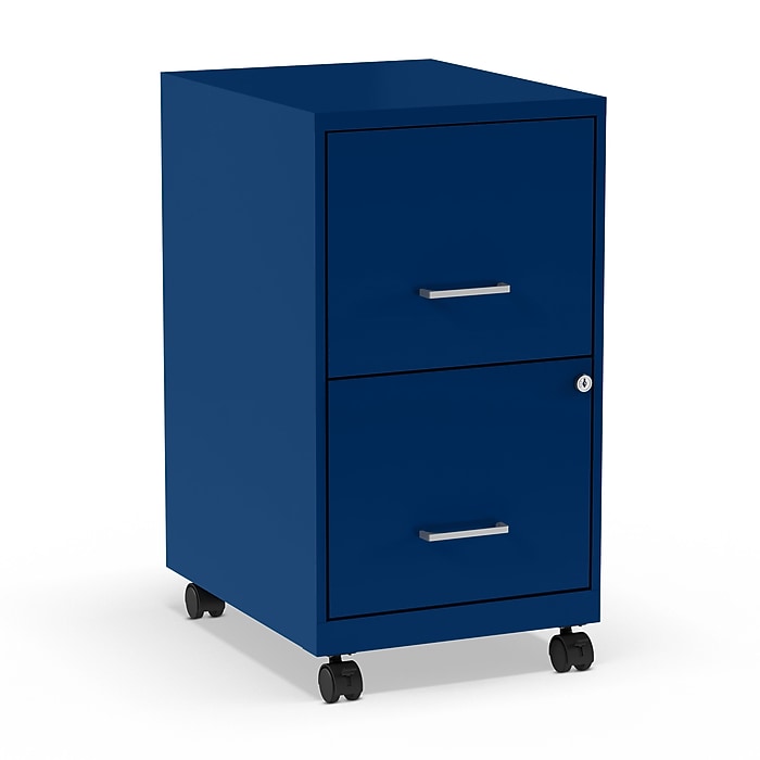 Staples 2-Drawer Mobile Vertical File Cabinet, Letter Size