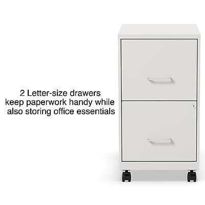 Staples 2-Drawer Mobile Vertical File Cabinet