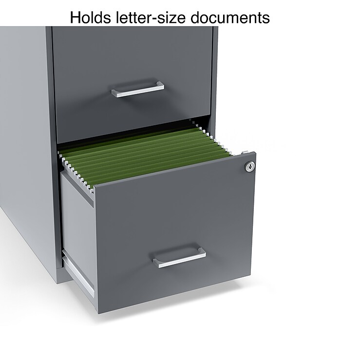 Staples Light Duty 2-Drawer Vertical File Cabinet, Letter Size