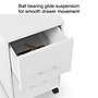 Staples 2-Drawer Mobile Vertical File Cabinet, Letter Size, Lockable, 26.3"H x 14.3"W x 18.9"D, White (ST52155-CC)~#|#~s1212969_sc7