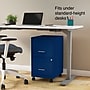Staples 2-Drawer Mobile Vertical File Cabinet, Letter Size, Lockable, 26.3"H x 14.3"W x 18.9"D, Blue (ST60052-CC)~#|#~s1212972_sc7