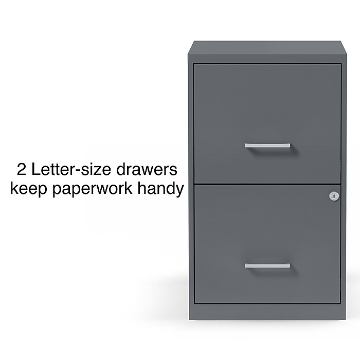 Staples Light Duty 2-Drawer Vertical File Cabinet, Letter Size