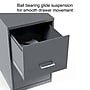 Staples Light Duty 2-Drawer Mobile Vertical File Cabinet, Letter Size, Lockable, 24.1"H x 14.3"W x 18"D, Charcoal (ST52143-CC)~#|#~s1212986_sc7