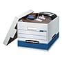 Bankers Box Stor/File™ Medium-Duty FastFold File Storage Boxes, Lift-Off Lid, Letter/Legal Size, White/Blue, 12/Carton (00789)~#|#~s1213034_sc7