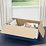 Bankers Box Heavy-Duty Corrugated File Storage Boxes, String & Button, Legal Size, White/Blue, 12/Carton (00012)~#|#~s1213035_sc7