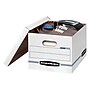 Bankers Box Stor/File 60% Recycled Corrugated File Box Lift Off Lid, Letter/Legal Size, White/Blue, 20/Pack (0070333)~#|#~s1213037_sc7