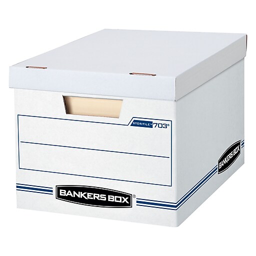 Bankers Box® Stor/File Corrugated File Storage Boxes, Lift-Off Lid