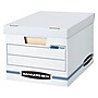 Bankers Box Stor/File 60% Recycled Corrugated File Box Lift Off Lid, Letter/Legal Size, White/Blue, 20/Pack (0070333)~#|#~s1213040_sc7