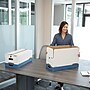 Bankers Box Liberty Heavy-Duty Corrugated File Storage Boxes, String & Button, Letter Size, White/Blue, 12/Carton (00011)~#|#~s1213047_sc7
