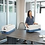 Bankers Box Liberty Heavy-Duty Corrugated File Storage Boxes, String & Button, Letter Size, White/Blue, 12/Carton (00011)~#|#~s1213053_sc7