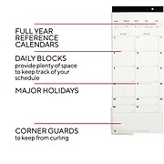 2022 TRU RED™ 17" x 22" Monthly Desk Pad Calendar, Unlined, Black/White (TR58448-22)