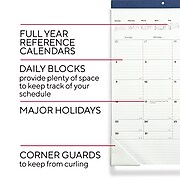 2022 TRU RED™ 17" x 22" Monthly Desk Pad Calendar, Navy (TR12951-22)