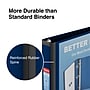 Staples Heavy Duty 1" 3-Ring Better Binder, D-Ring, Navy Blue (ST55839-CC)~#|#~s1213820_sc7