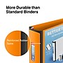 Staples Heavy Duty 3" 3-Ring Better Binder, D-Ring, Orange (ST55892-CC)~#|#~s1213850_sc7