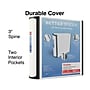 Staples Heavy Duty 3" 3-Ring Better Binder, D-Ring, White (ST55887-CC)~#|#~s1213855_sc7