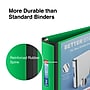 Staples Heavy Duty 2" 3-Ring Better Binder, D-Ring, Green (ST55878-CC)~#|#~s1213891_sc7