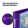Staples Heavy Duty 3" 3-Ring Better Binder, D-Ring, Purple (20246)~#|#~s1213895_sc7